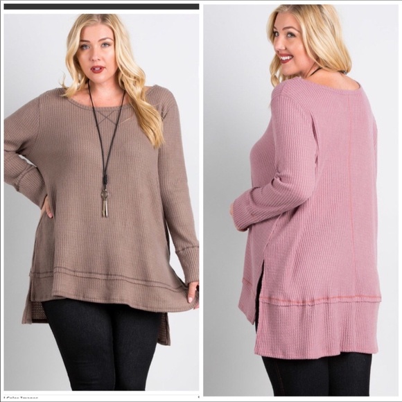 LAST ONE 3X Woman’s Mocha Plus size shirt - Picture 2 of 2